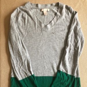 BR Gray & Green Sweater - Size M